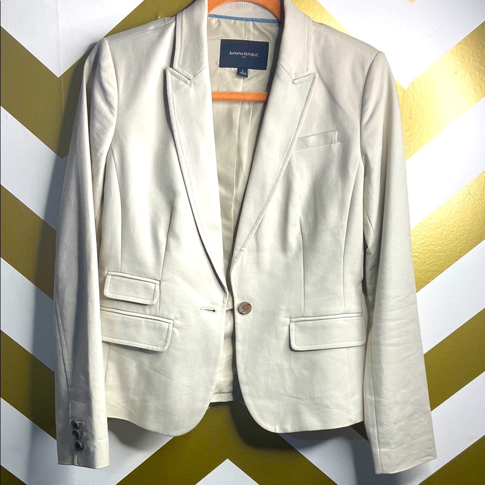 Banana Republic Women's Cream Blazer